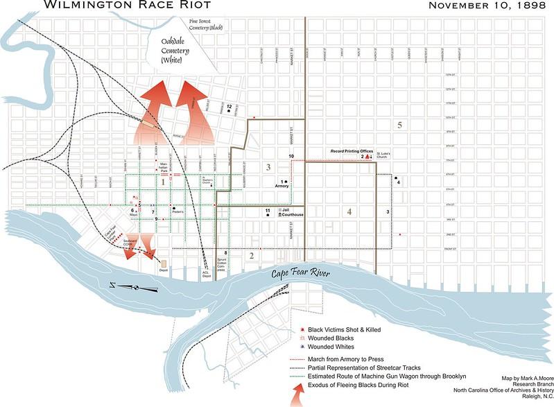 Wilmington Coup Map - November 10, 1898