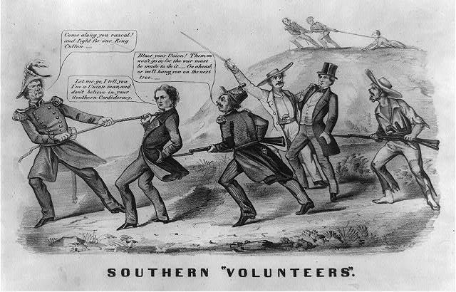 Civil War conscription cartoon