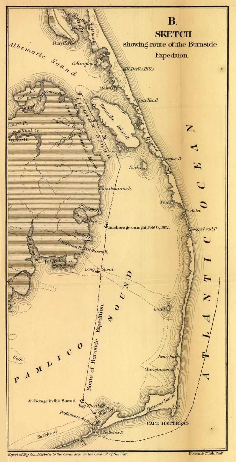 <img typeof="foaf:Image" src="http://statelibrarync.org/learnnc/sites/default/files/images/cw0317120.jpg" width="1959" height="3829" alt="Sketch showing route of the Burnside Expedition" title="Sketch showing route of the Burnside Expedition" />