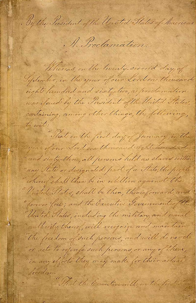 <img typeof="foaf:Image" src="http://statelibrarync.org/learnnc/sites/default/files/images/emancipation_01.jpg" width="963" height="1488" alt="The Emancipation Proclamation" title="The Emancipation Proclamation" />