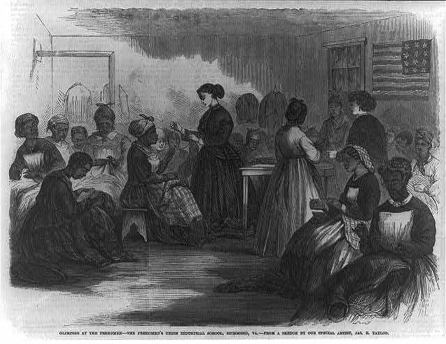 Freedwomen sewing