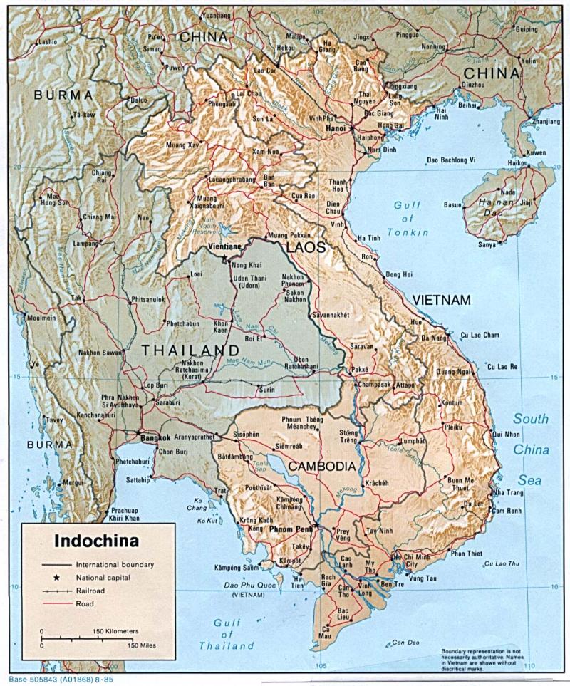 Map of Indochina