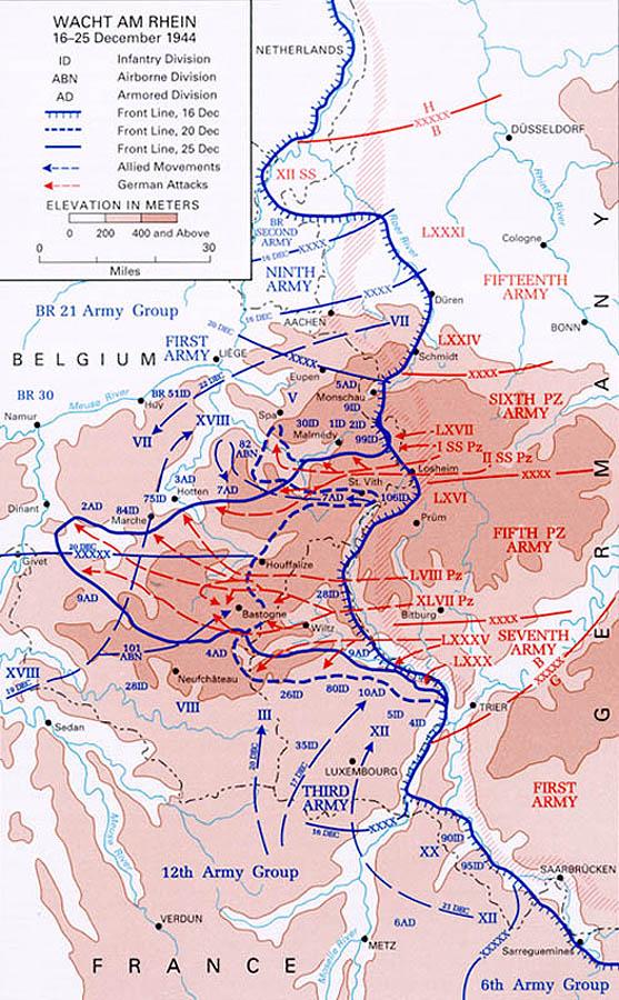 Battle of the Bulge map