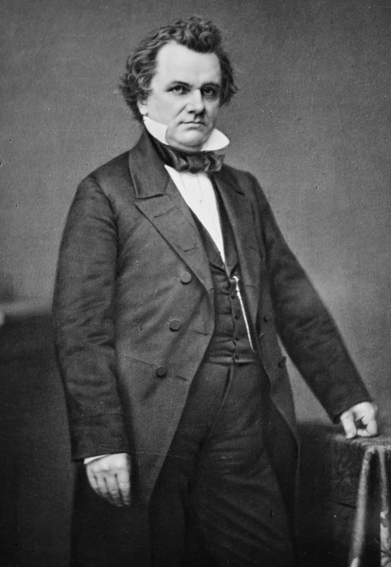 <img typeof="foaf:Image" src="http://statelibrarync.org/learnnc/sites/default/files/images/stephenarnolddouglas.jpg" width="1379" height="2000" alt="Stephen A. Douglas portrait" title="Stephen A. Douglas portrait" />