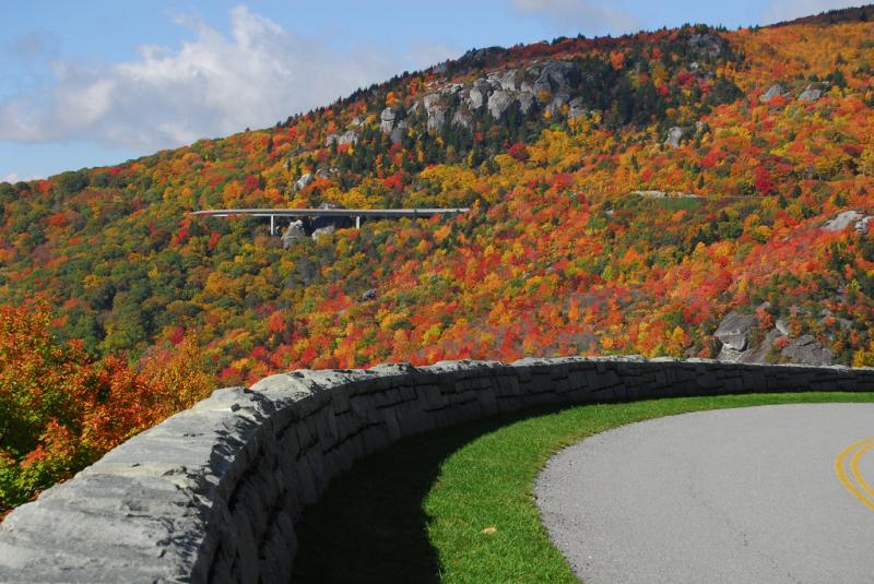 Linn Cove Viaduct on the Blue Ridge Parkway