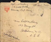 Envelope from a World War I letter