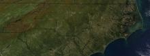 Satellite image of North Carolina