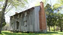 Exterior of slave house, Stagville Plantation