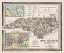 1853 map of North Carolina