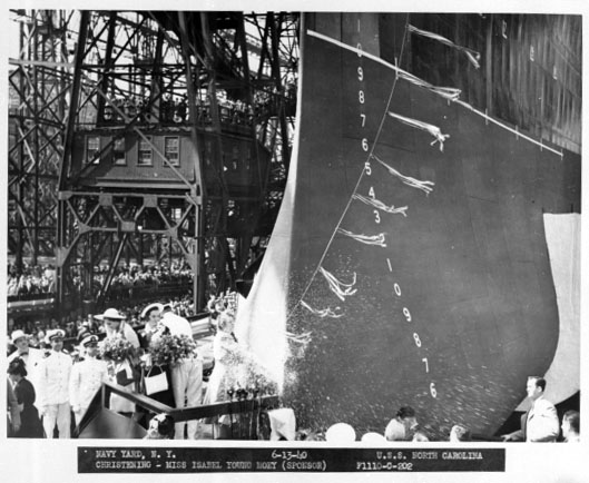 Christening of the USS North Carolina