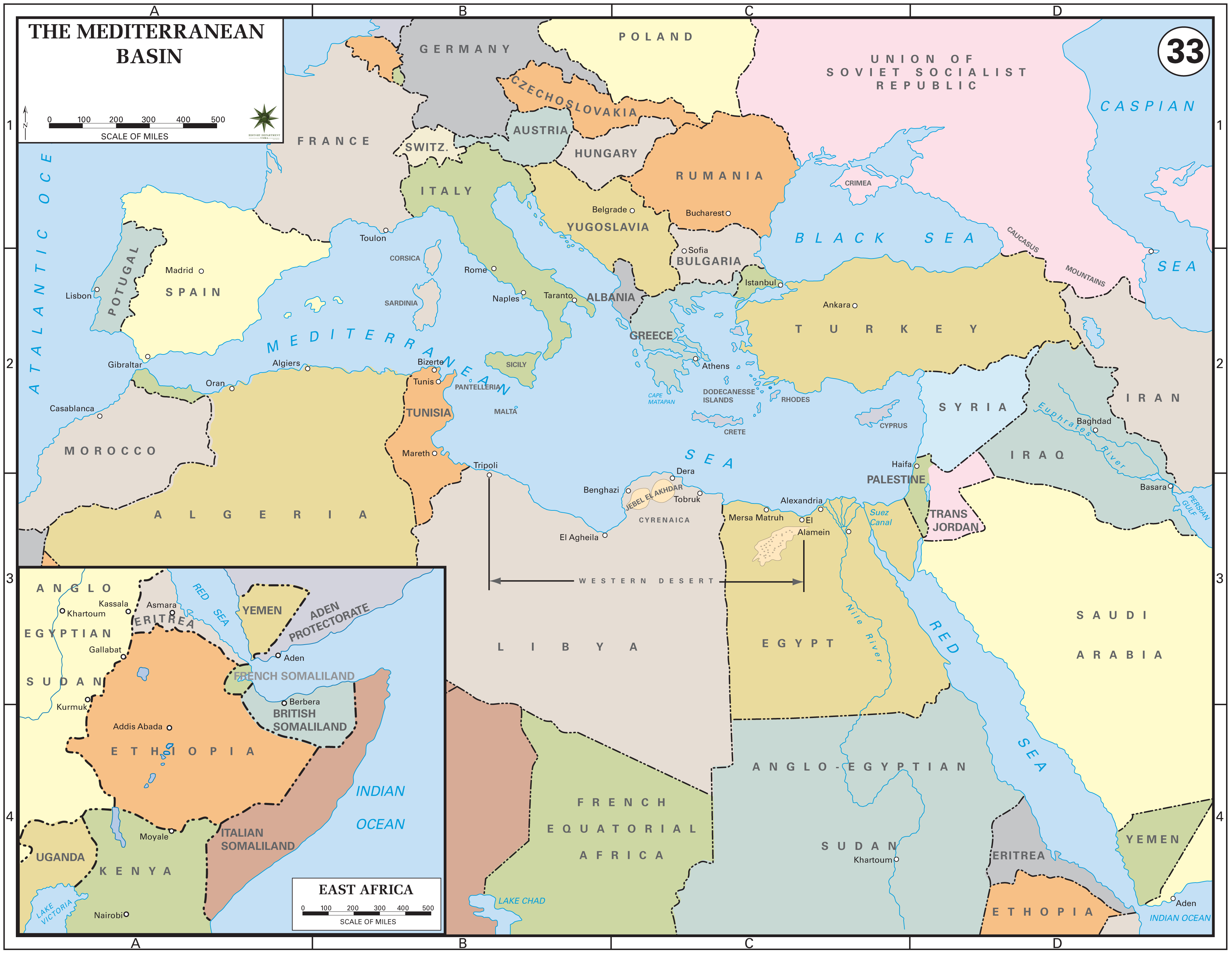 The Mediterranean Basin, 1939