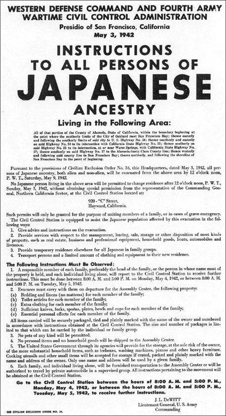 Poster was displayed in San Francisco in May 1942