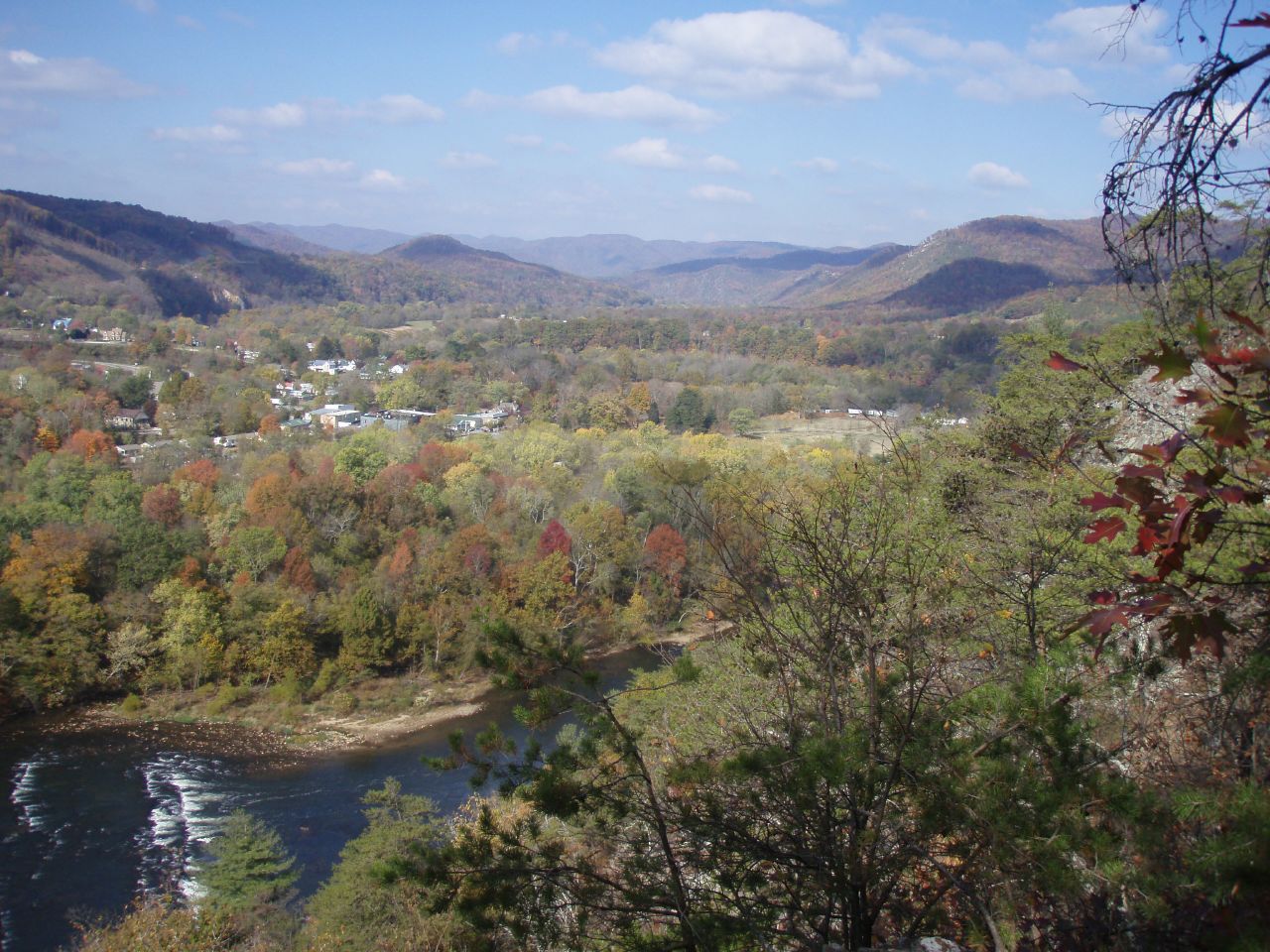 A view of Hot Springs, NC