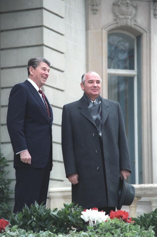 Ronald Reagan and Mikhail Gorbachev